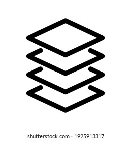 layer icon or logo isolated sign symbol vector illustration - high quality black style vector icons
