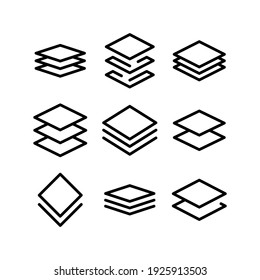 layer icon or logo isolated sign symbol vector illustration - Collection of high quality black style vector icons

