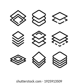 layer icon or logo isolated sign symbol vector illustration - Collection of high quality black style vector icons
