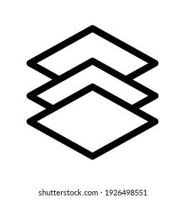 layer icon or logo isolated sign symbol vector illustration - high quality black style vector icons
