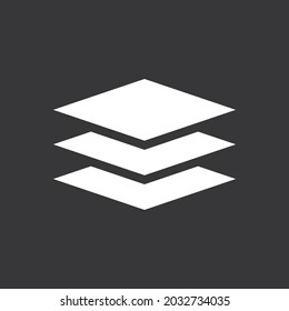 Layer icon on grey background
