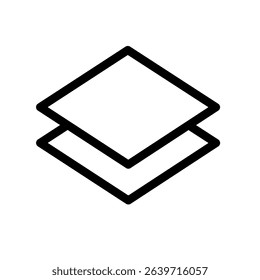 layer icon on white background