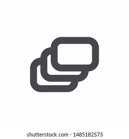 Layer Icon With Outline Style