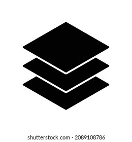 layer icon, page vector, element illustration