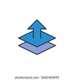 layer icon. projector Symbol sign for mobile concept and web design. Vector icon, Logo illustration, Vector graphics