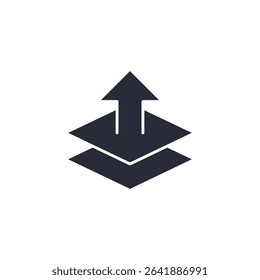 layer icon. projector Symbol sign for mobile concept and web design. Vector icon, Logo illustration, Vector graphics