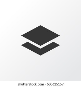 Layer Icon Symbol. Premium Quality Isolated Level Element In Trendy Style.