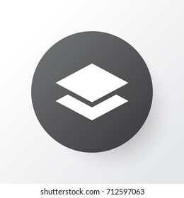 Layer Icon Symbol. Premium Quality Isolated Level Element In Trendy Style.