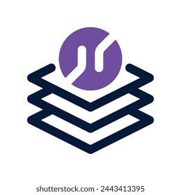 layer icon. vector dual tone icon for your website, mobile, presentation, and logo design.