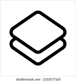 Layer icon Vector illustration, on white background, eps 10.