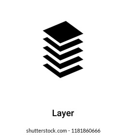 Layer icon vector isolated on white background, logo concept of Layer sign on transparent background, filled black symbol