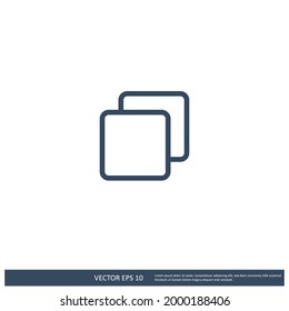 layer icon vector logo template