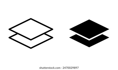 layer icon vector with simple design