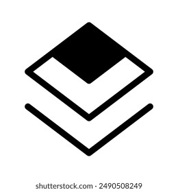Layer Icon Vector Symbol Design Illustration