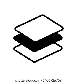  layer  icon with white background vector