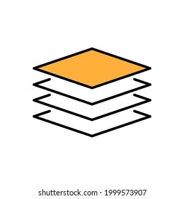 layer icons symbol vector elements for infographic web