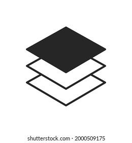 layer icons symbol vector elements for infographic web