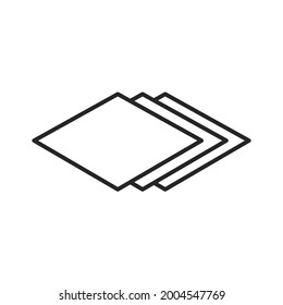 layer icons symbol vector elements for infographic web