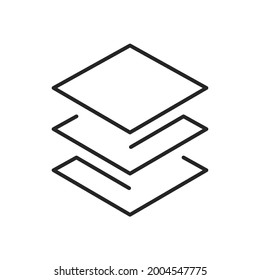layer icons symbol vector elements for infographic web
