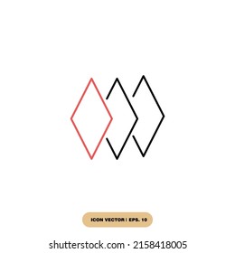 layer icons  symbol vector elements for infographic web