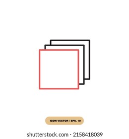 layer icons  symbol vector elements for infographic web