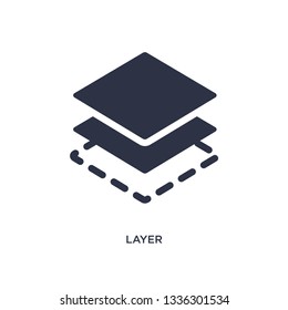 layer isolated icon. Simple element illustration from geometry concept. layer editable logo symbol design on white background. Can be use for web and mobile.