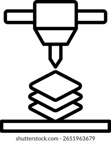 Layer Line Icon Vector Design