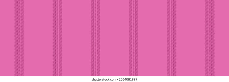 Layer lines textile stripe, rest vertical seamless vector. Fit background fabric texture pattern in pink color palette.