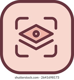 Layer mask Line vector Icon Design