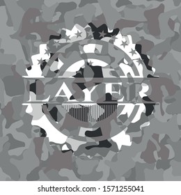 Layer on grey camo texture