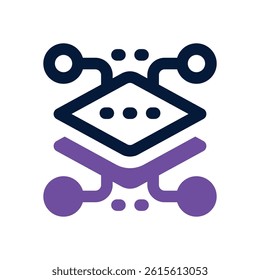 layer server dual tone icon. Sleek and modern vector icon for websites, mobile apps, marketing materials, and corporate design. Fully scalable and ready to use.