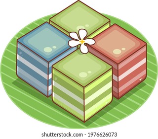  Layer Sweet Cake (Kanom Chan)