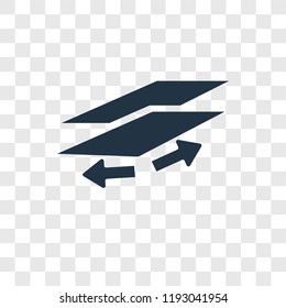 Layer vector icon isolated on transparent background, Layer transparency logo concept