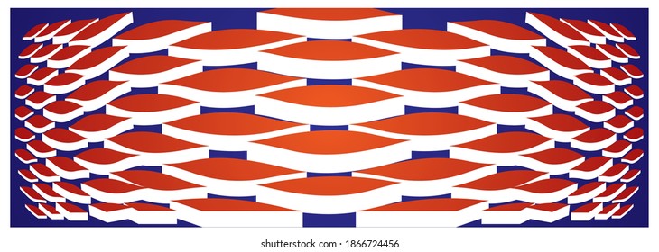 fondo 3D estratificado moderno en forma de partículas geométricas Ilustración vectorial para su diseño
