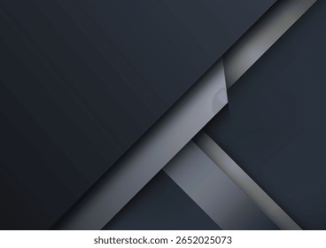 layered abstract background design with cool blue and dark gray geometric shapes overlapping in a modern style, tech branding, digital templates, and clean business visuals