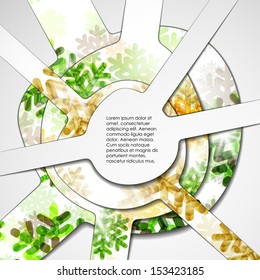 layered abstract background with snowflakes image