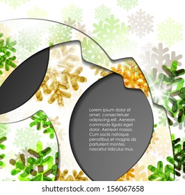 layered abstract background with snowflakes image