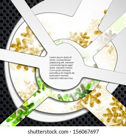 layered abstract background with snowflakes image