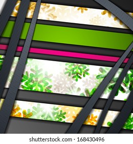 layered abstract background with snowflakes image