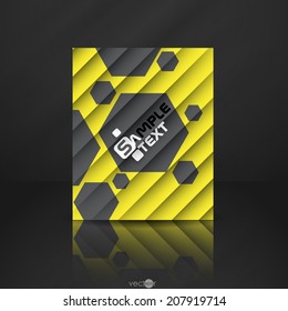 Layered Abstract Background. Vector Illustration. Eps 10