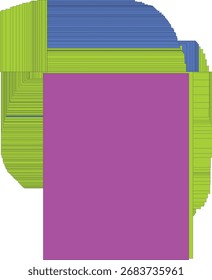 Gráfico de Vector de iconos de carpetas o archivos Abstractas en capas
