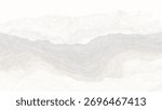 Layered abstract mountain range silhouette with textured lines in white grey and beige tones.