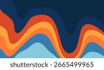 Layered Background of Organic Shapes in Multi-Color Gradients.