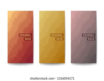 Layered backgrounds design. Layers of different tones with an uneven edge. Muted colors gradation. Vector template