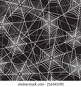 layered black white gray cobweb vector background pattern