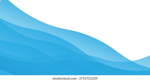 Ondas oceánicas azules en capas con varios efectos de gradiente de color. Ideal para Plantillas de diseño de playa. Fondo de arte de agua.