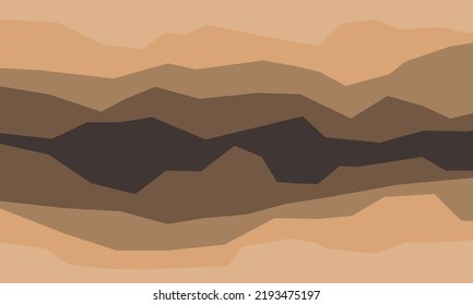 Layered Brown Soil And Rock Subsurface.