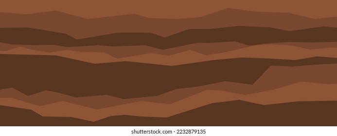 Layered brown soil and rock subsurface background