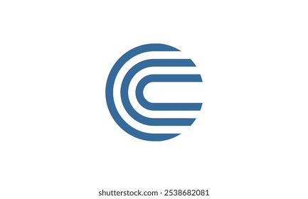a layered C themed graphic image, on a white background. vector graphic base.