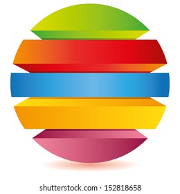 layered circle diagram, procedure diagram for business template